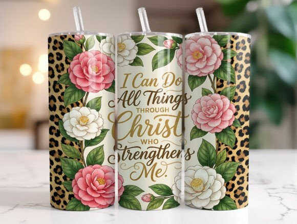 20oz Floral Faith Skinny Tumbler Wrap – A Designer's Take