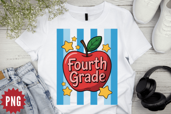 Back to School Teacher Fourth Grade PNG Graphics