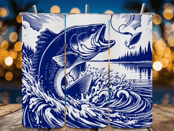 Bass Fishing PNG Graphics for Crafts Content