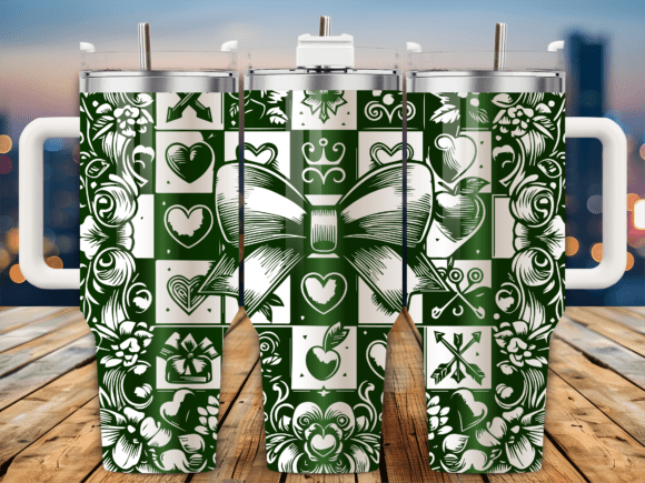 Blue Heart Swirl Design: Graphics for Crafts & Branding