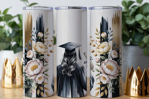 Elegant Graduation Floral 20oz Tumbler Graphics Review