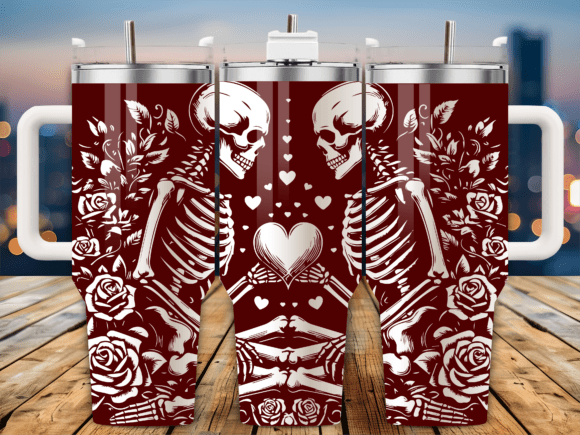 Floral Skeleton Love Heart Graphics & Crafts Review