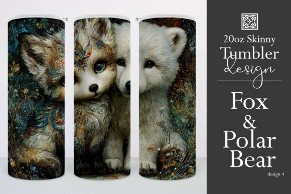 Fox and Polar Bear 20oz Tumbler Wrap Review