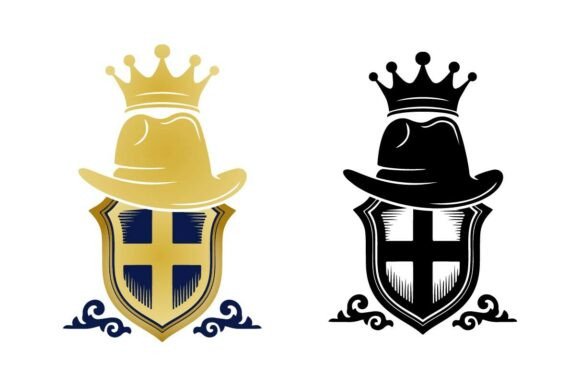 Gentleman Fedora Hat SVG Logo for Crafts and Graphics