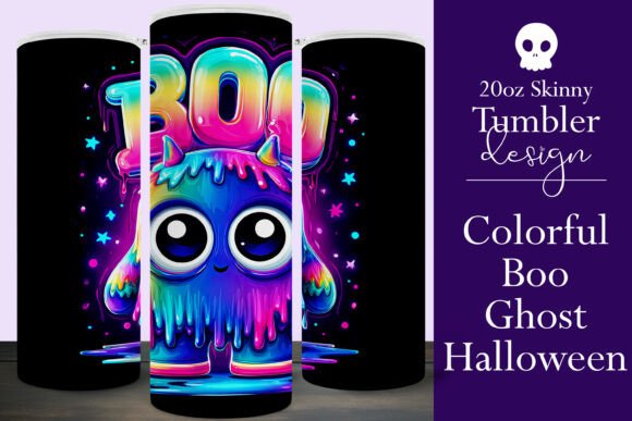 Glowing Halloween Ghost Tumbler Wraps Graphics Review