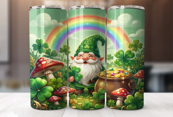 Gnome St. Patrick's Day Tumbler Wrap Graphics Review