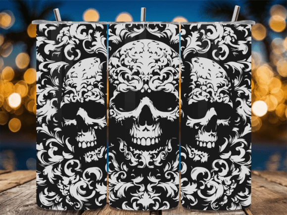 Ornate Baroque Skull Art: A Graphic Asset Review for Crafts & Branding