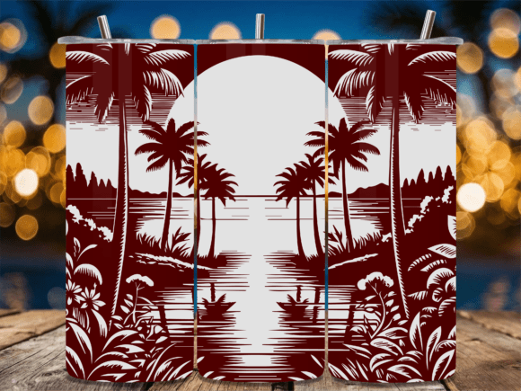 Summer Paradise Palm Forest Graphics for Crafts