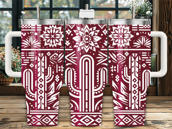 Western Boho Tribal Cactus Graphics Review for Crafts